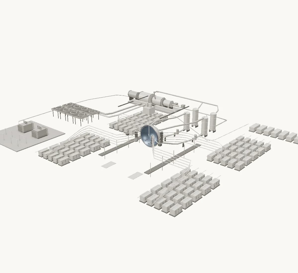 Power systems: illustrative Fusion Atlas plant geometry