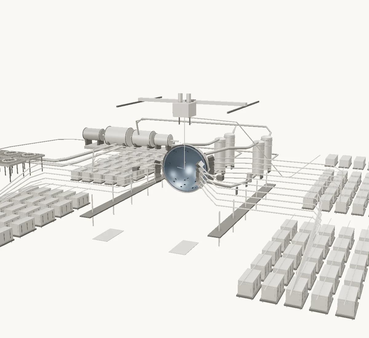 Thermal systems: illustrative Fusion Atlas plant geometry